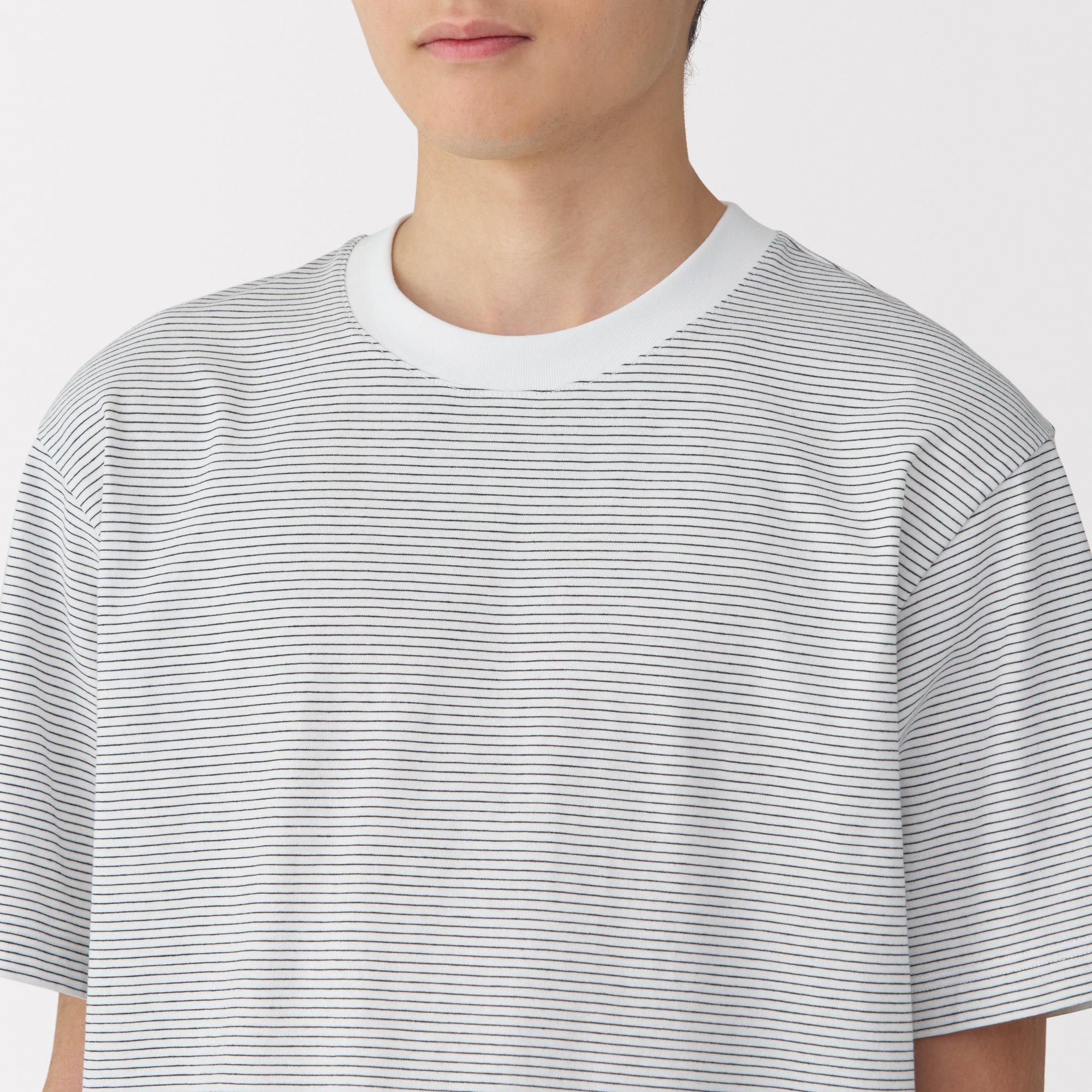 Men's Jersey Crewneck Striped T-Shirt