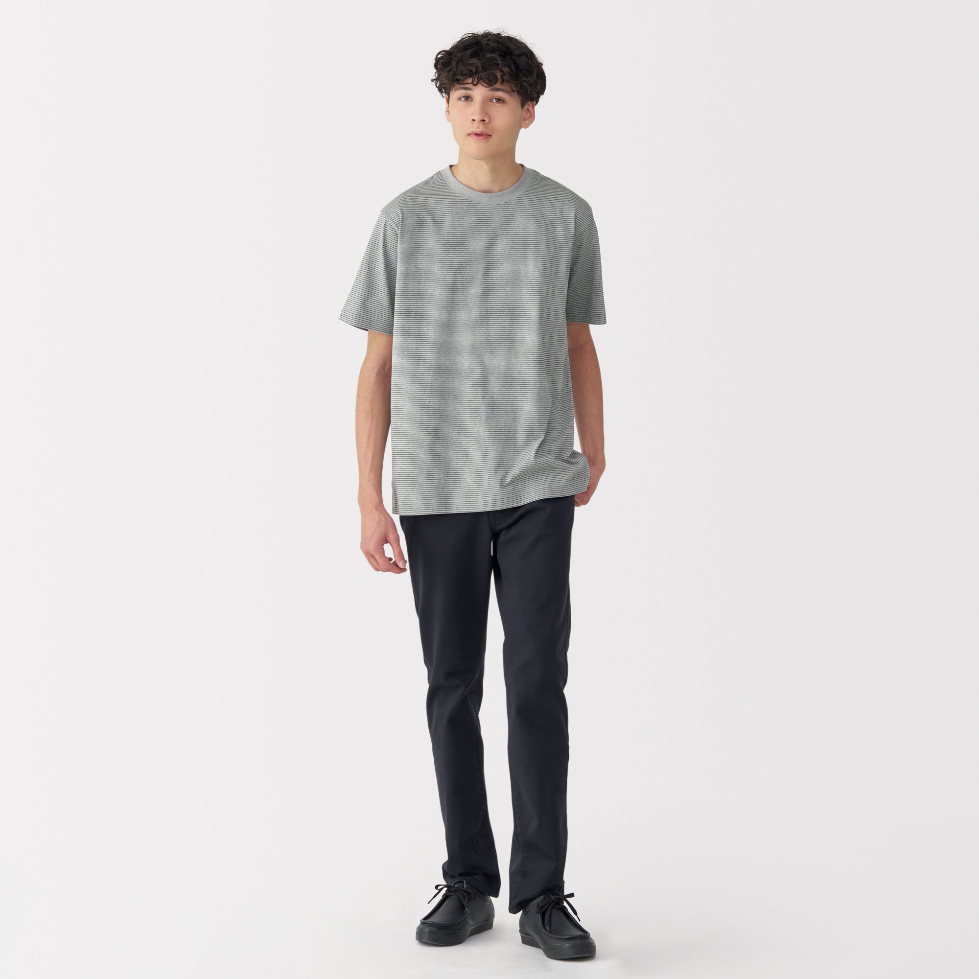 Men's Jersey Crewneck Striped T-Shirt