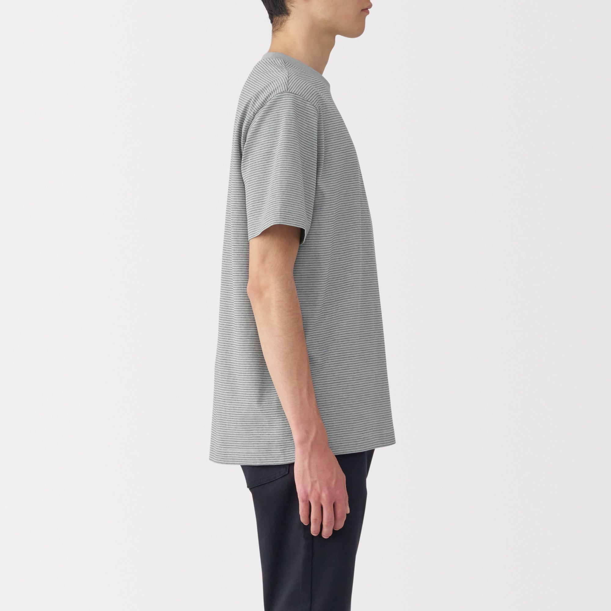 Men's Jersey Crewneck Striped T-Shirt