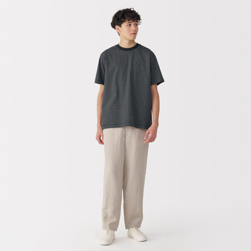 Men's Jersey Crewneck Striped T-Shirt