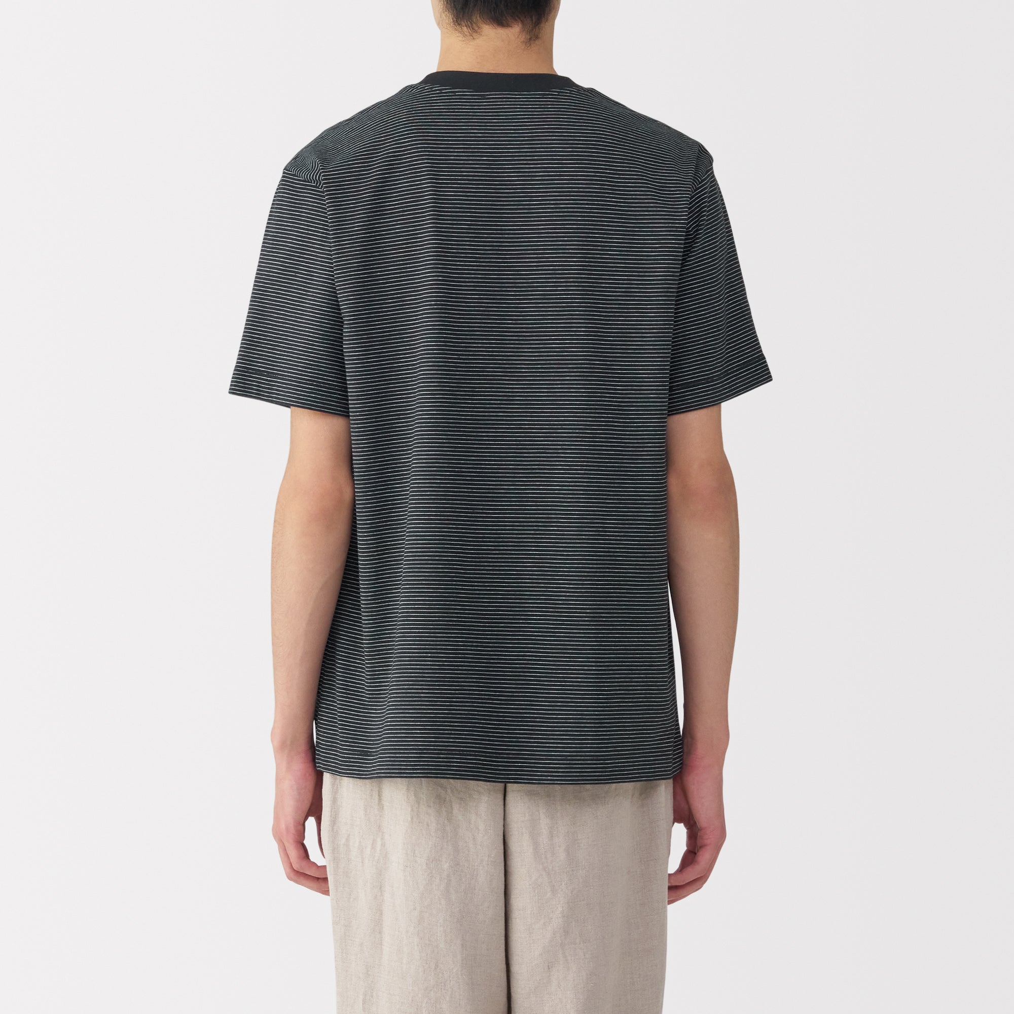 Men's Jersey Crewneck Striped T-Shirt