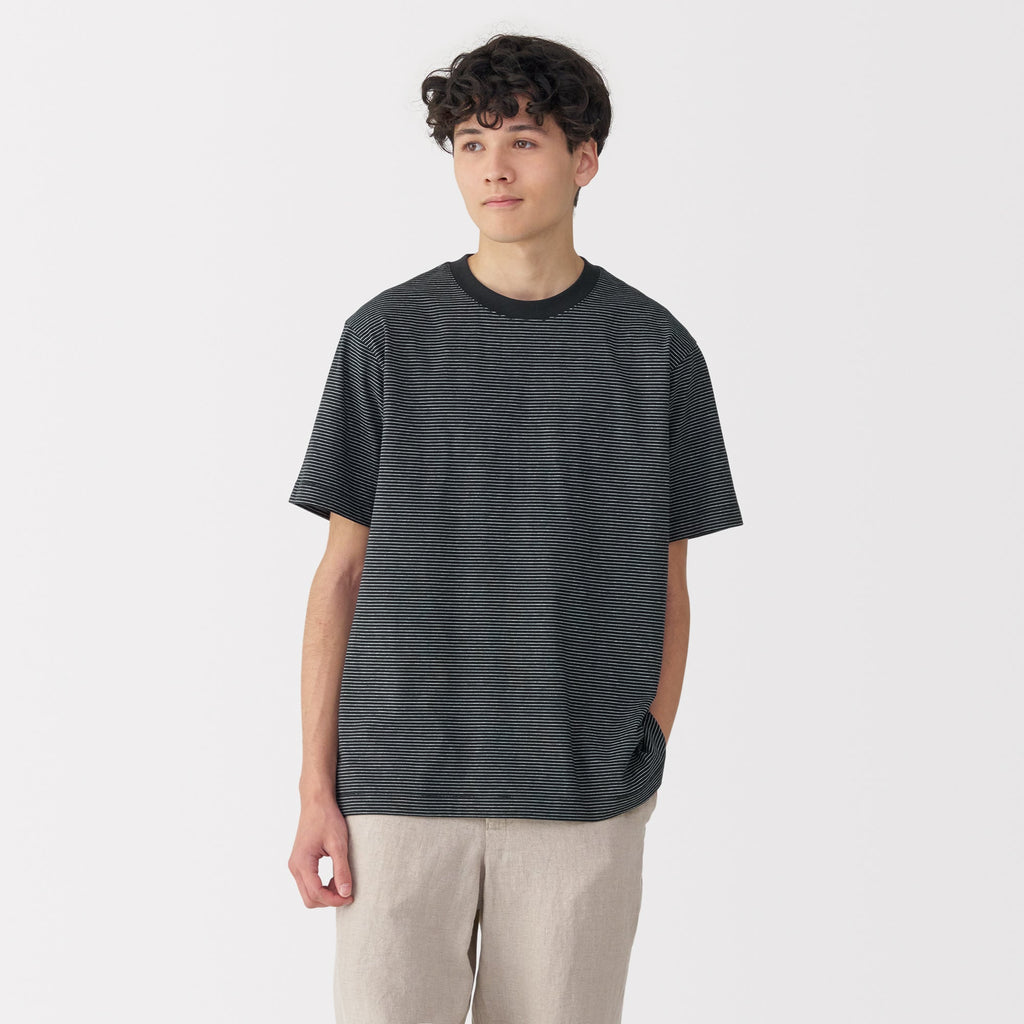 Men's Jersey Crewneck Striped T-Shirt