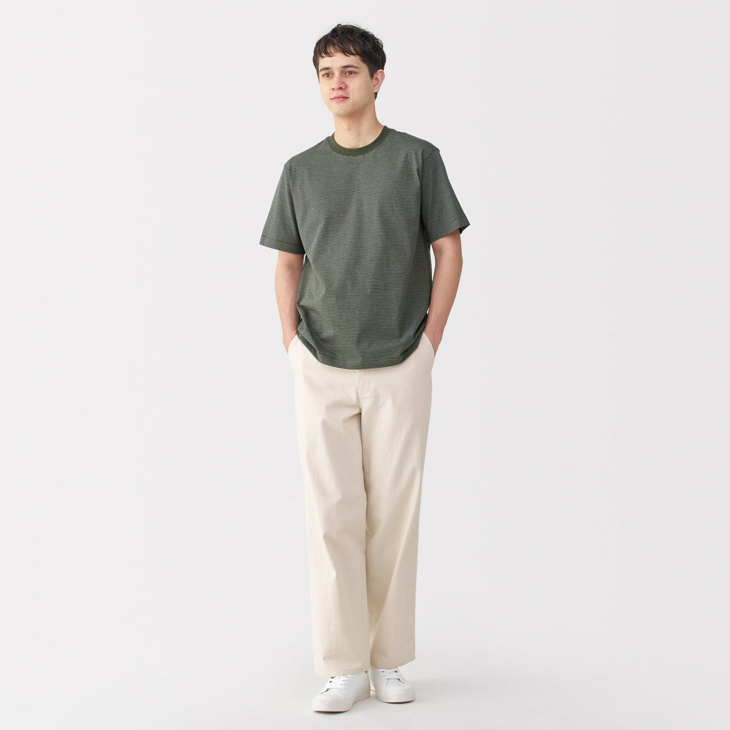 Men's Jersey Crewneck Striped T-Shirt
