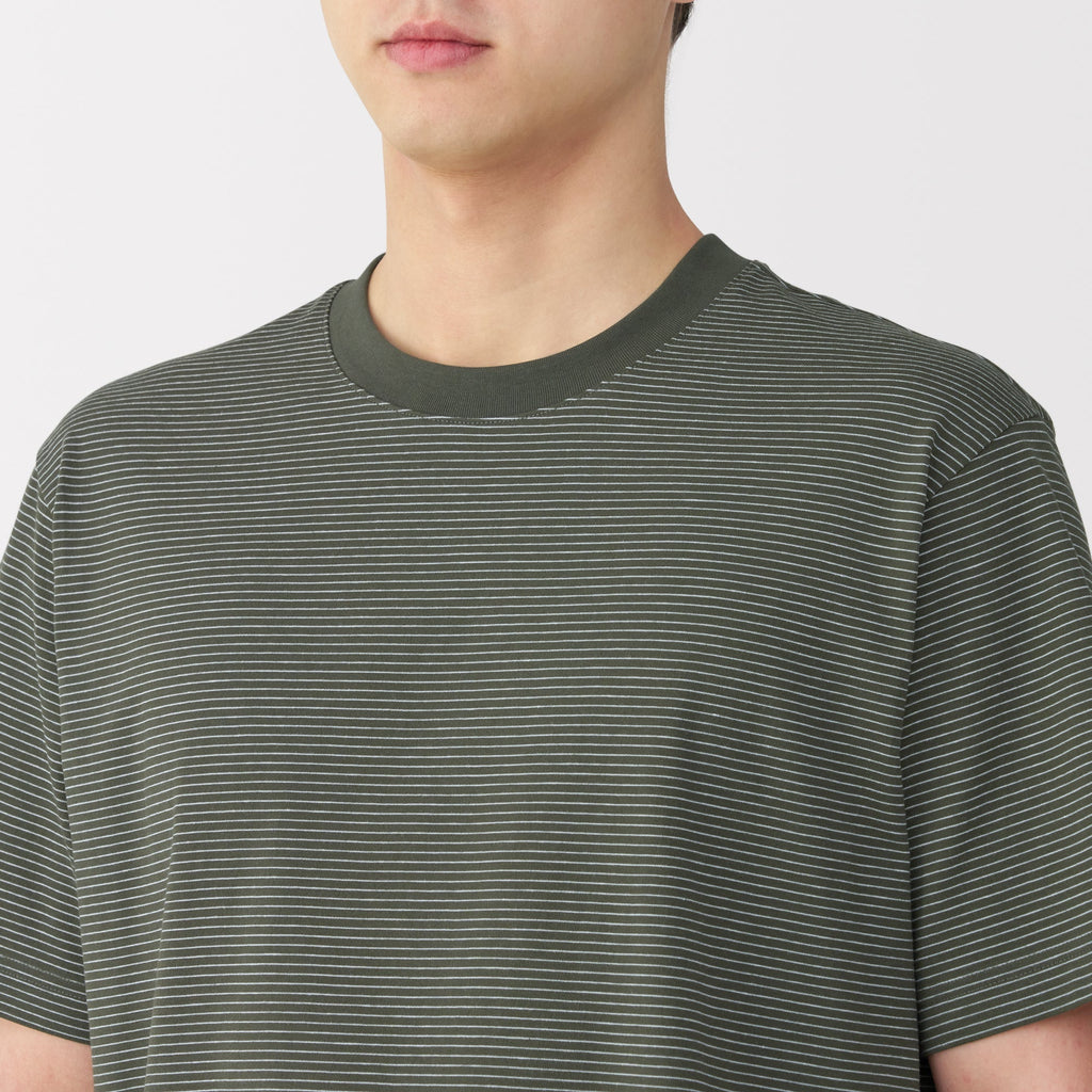 Men's Jersey Crewneck Striped T-Shirt