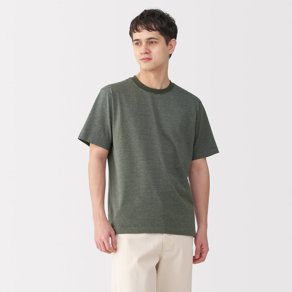 Men's Jersey Crewneck Striped T-Shirt