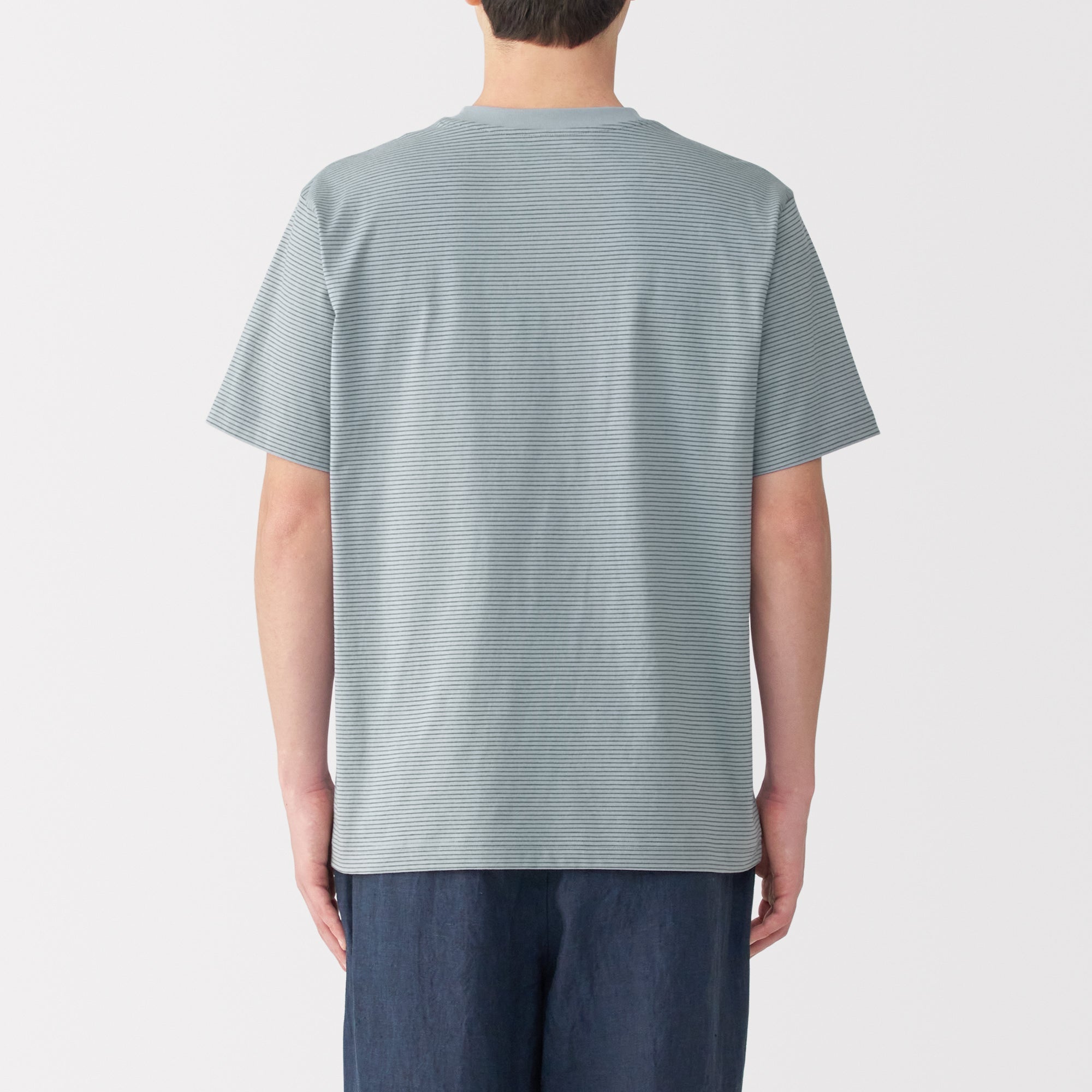 Men's Jersey Crewneck Striped T-Shirt