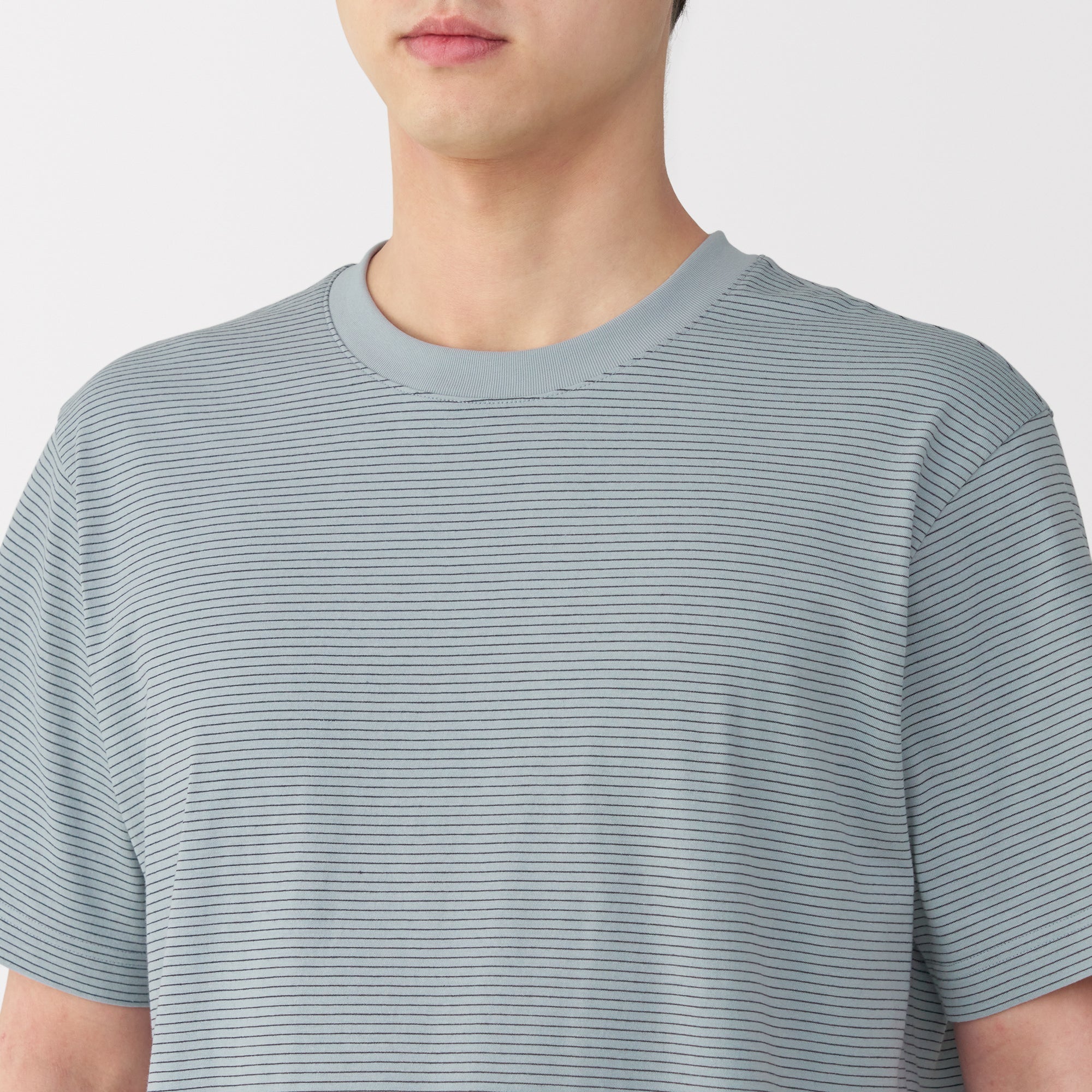 Men's Jersey Crewneck Striped T-Shirt