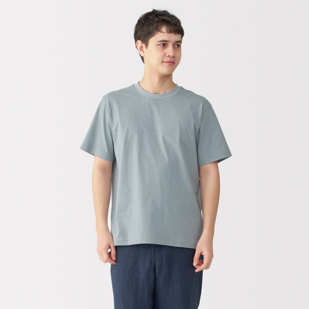 Men's Jersey Crewneck Striped T-Shirt