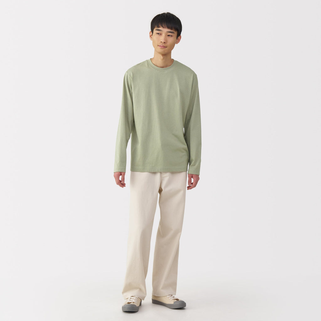 Men's Jersey Crewneck Striped T-Shirt