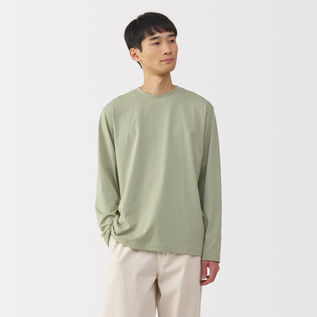 Men's Jersey Crewneck Striped T-Shirt