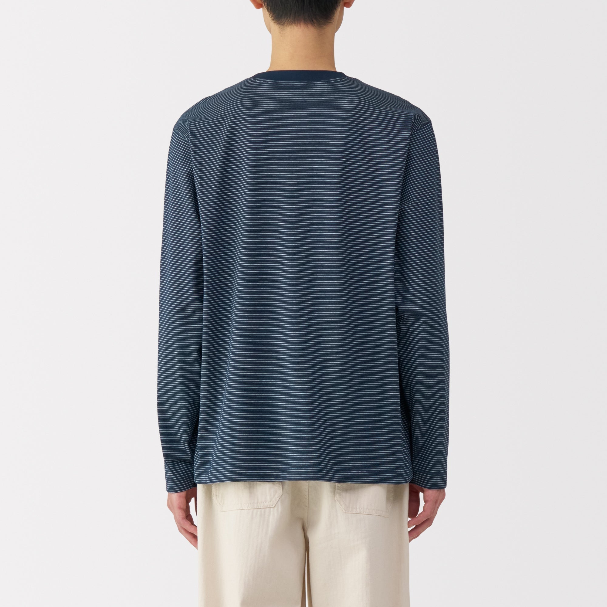 Men's Jersey Crewneck Striped T-Shirt