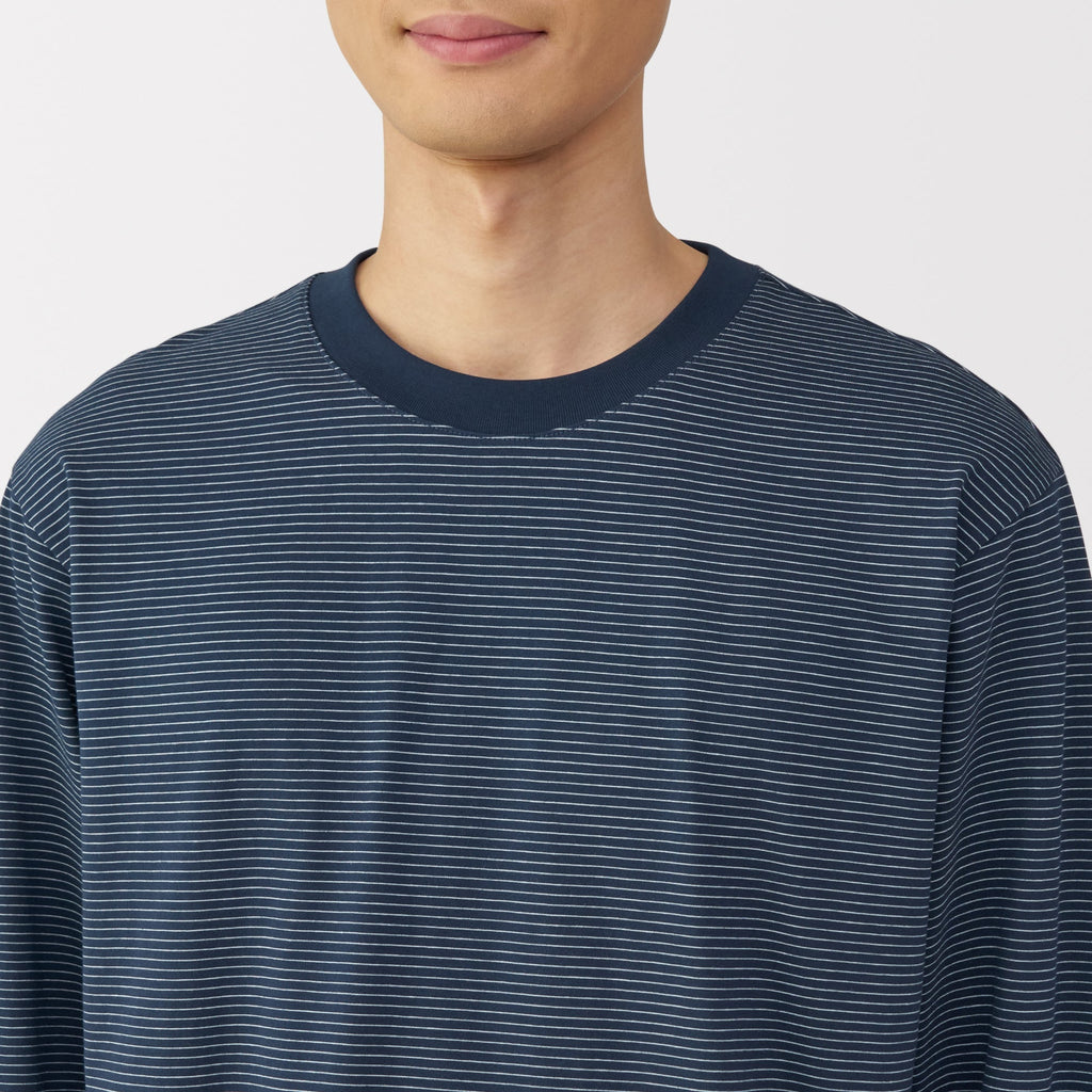 Men's Jersey Crewneck Striped T-Shirt