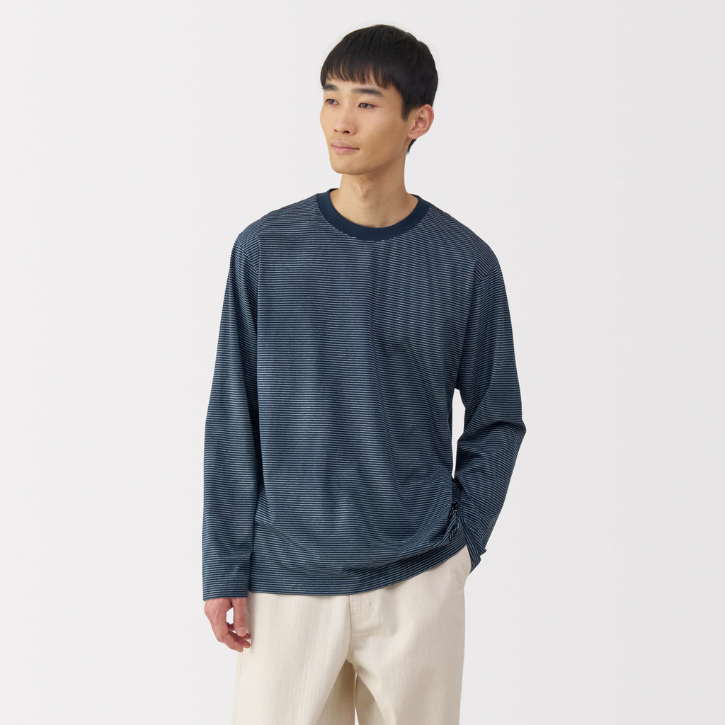 Men's Jersey Crewneck Striped T-Shirt