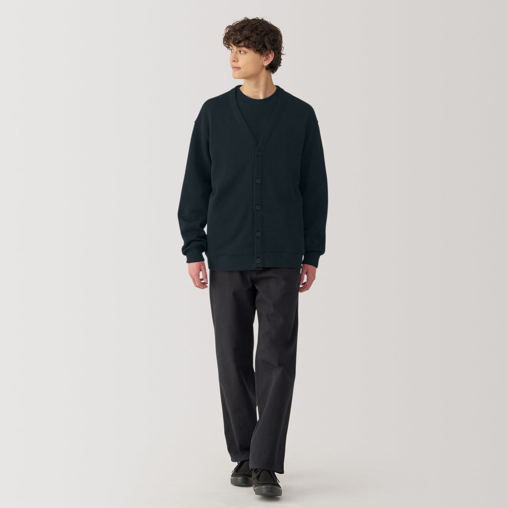 Men's Double Knit V-Neck Cardigan