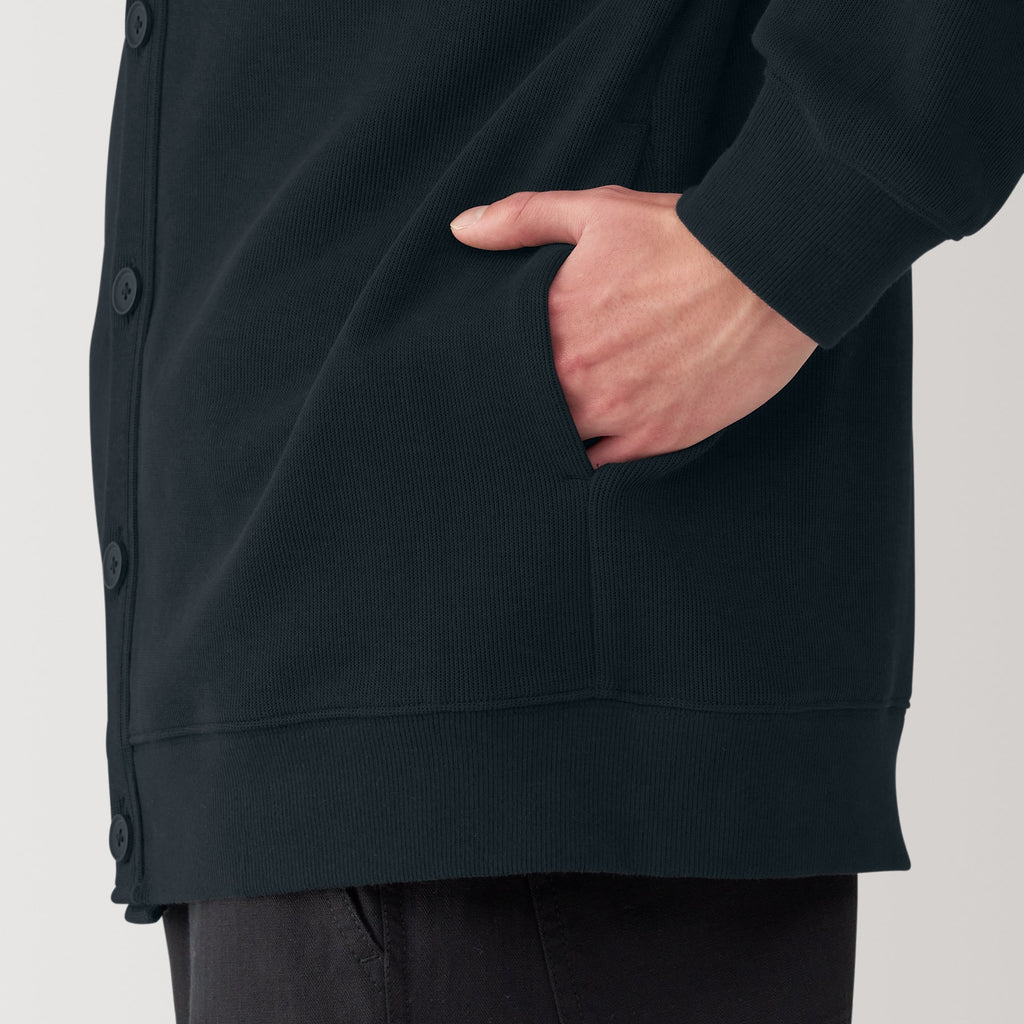Men's Double Knit V-Neck Cardigan