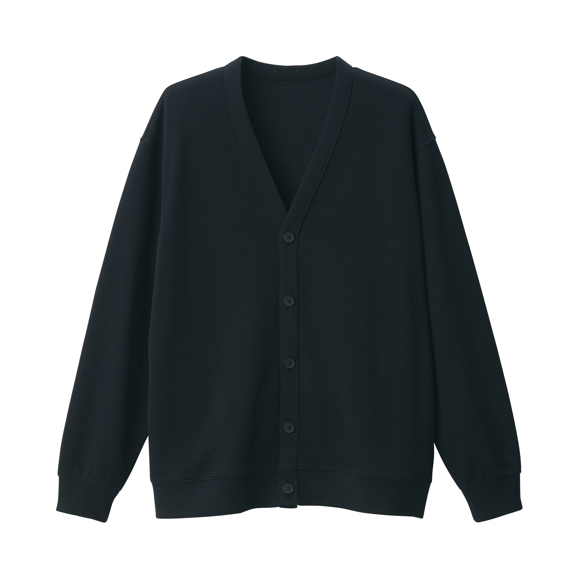 Men's Double Knit V-Neck Cardigan