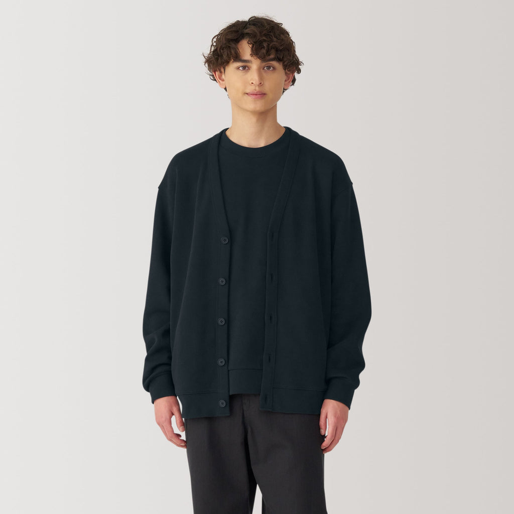 Men's Double Knit V-Neck Cardigan