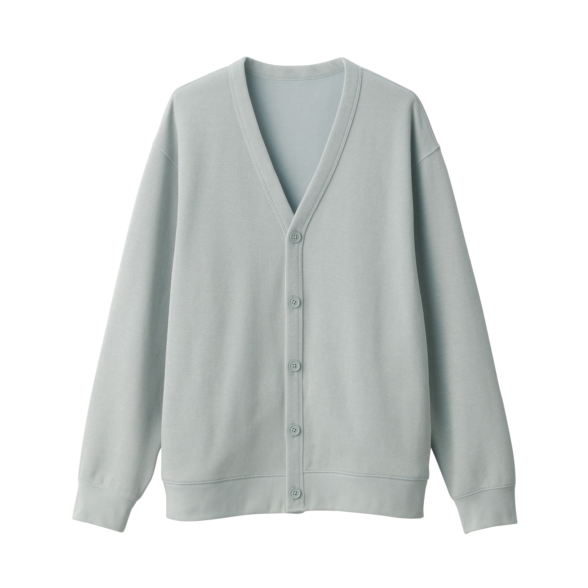 Men's Double Knit V-Neck Cardigan