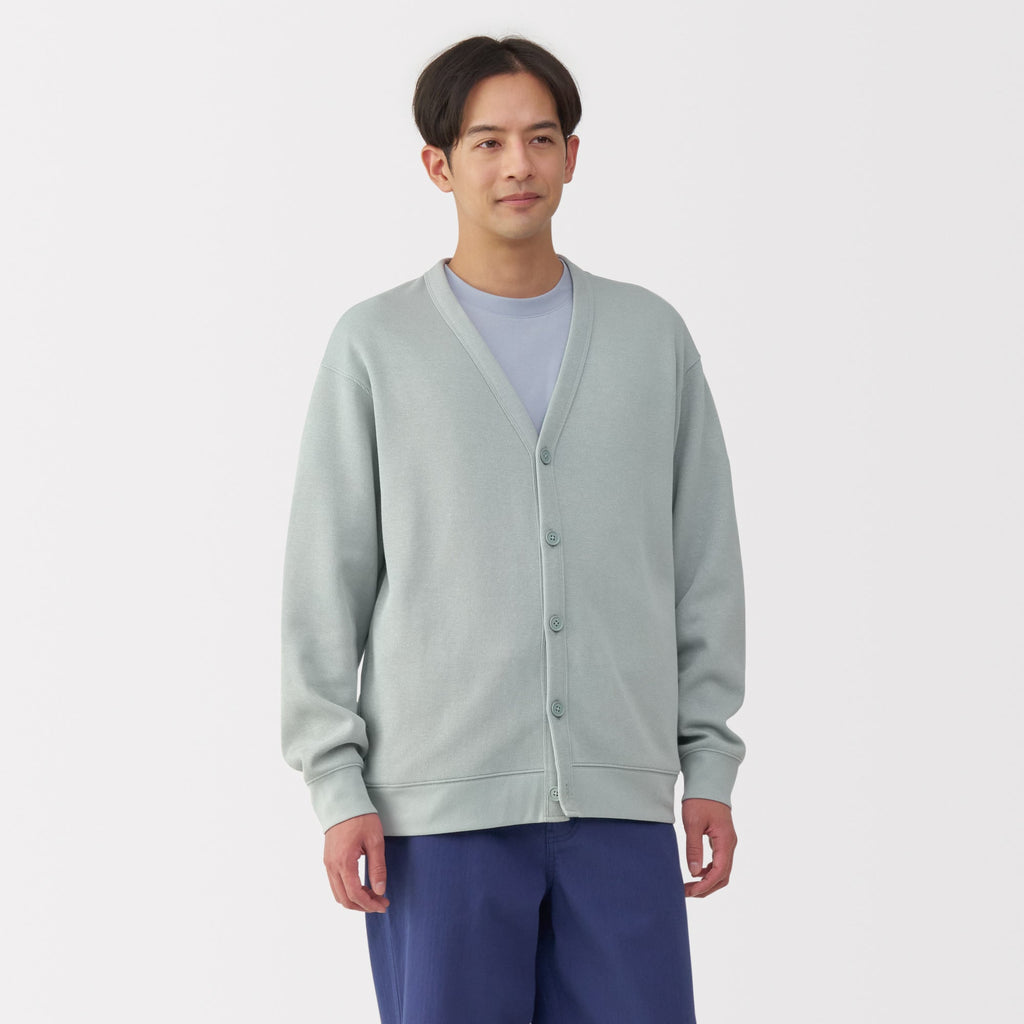 Men's Double Knit V-Neck Cardigan