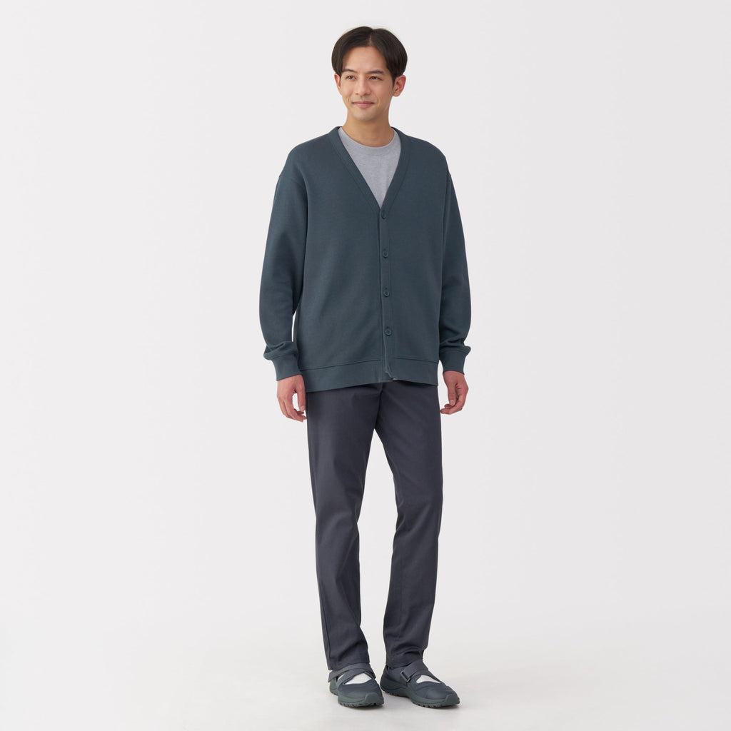 Men's Double Knit V-Neck Cardigan