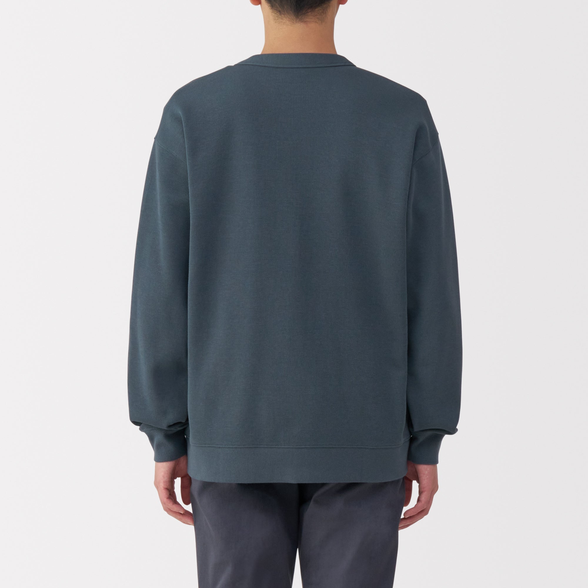Men's Double Knit V-Neck Cardigan