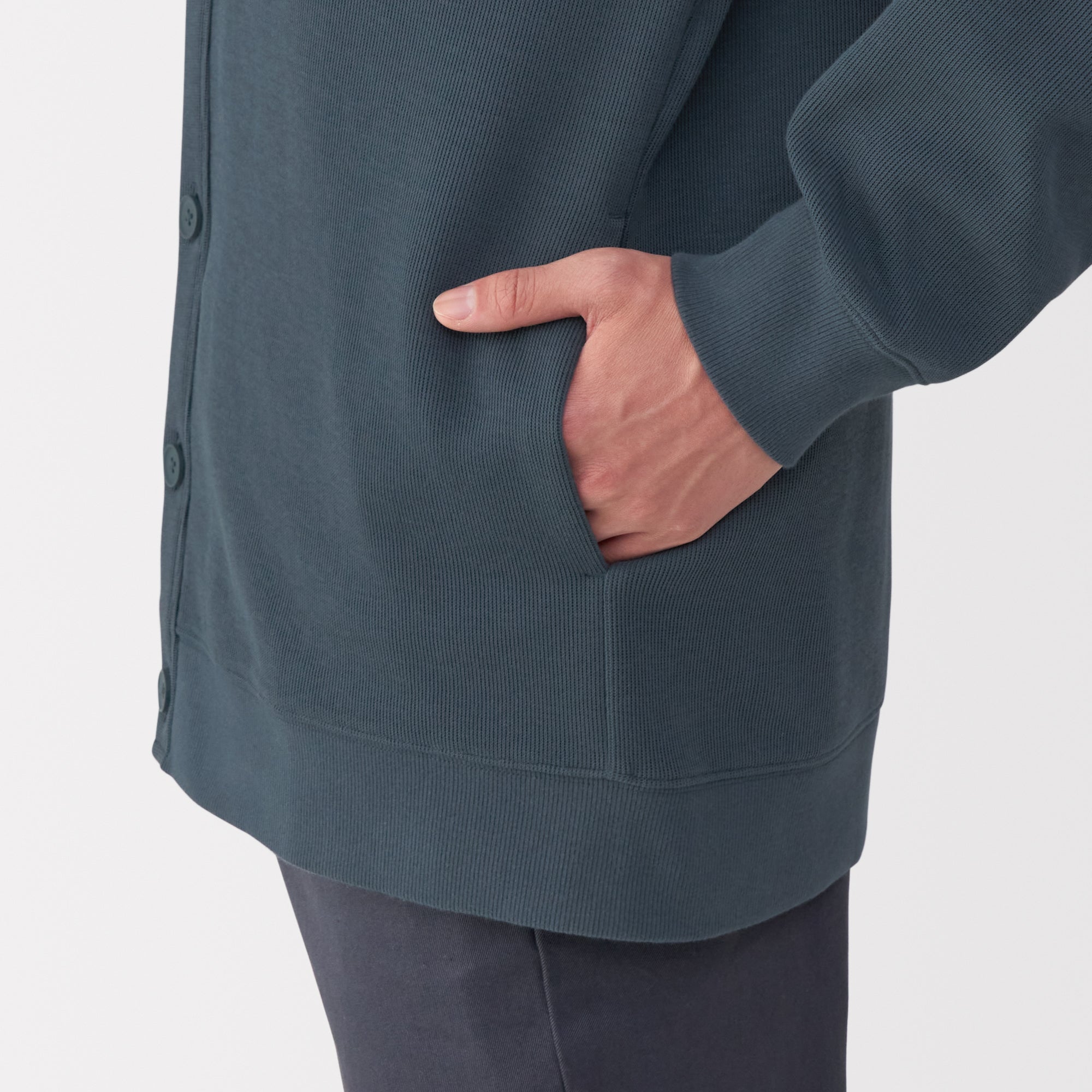 Men's Double Knit V-Neck Cardigan