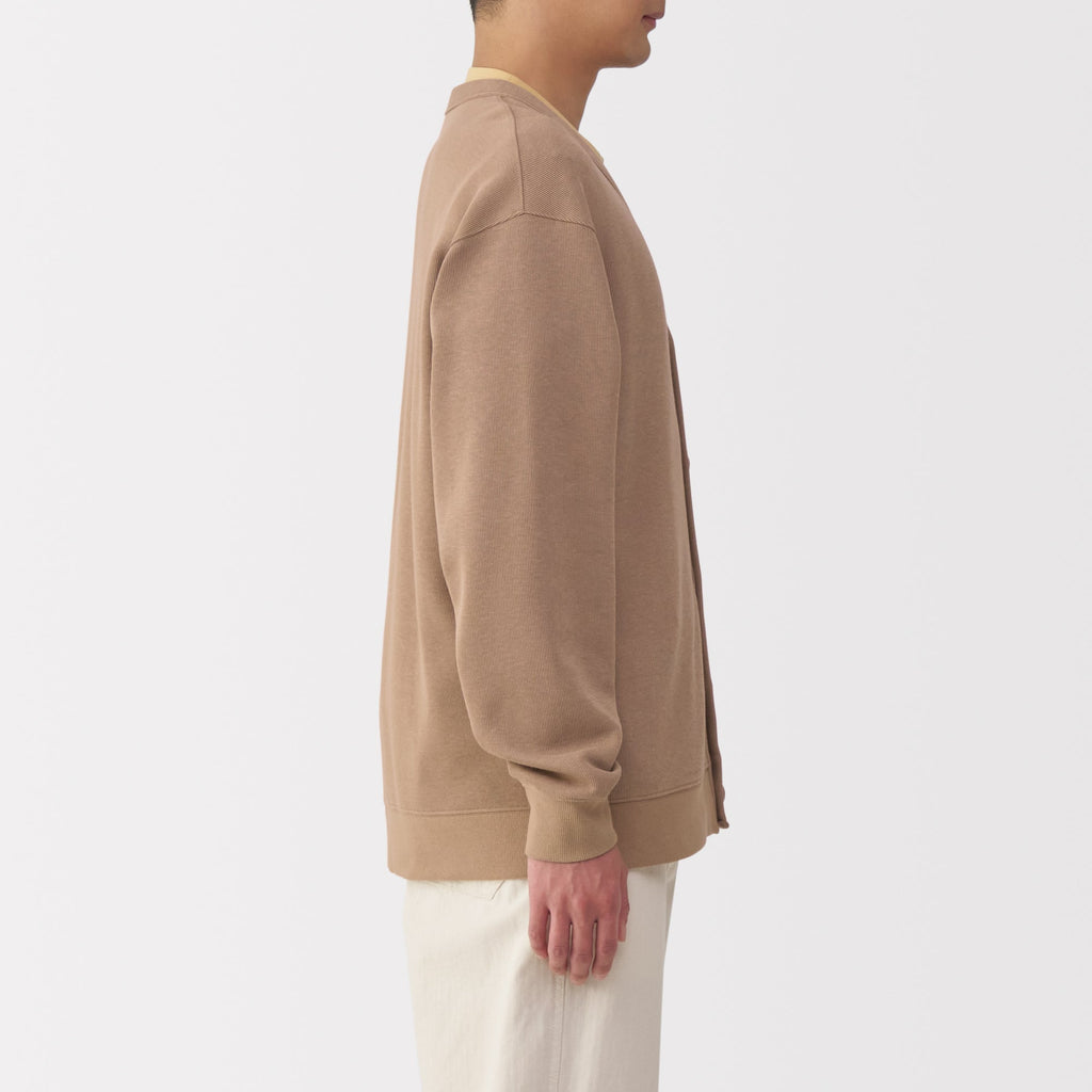Men's Double Knit V-Neck Cardigan
