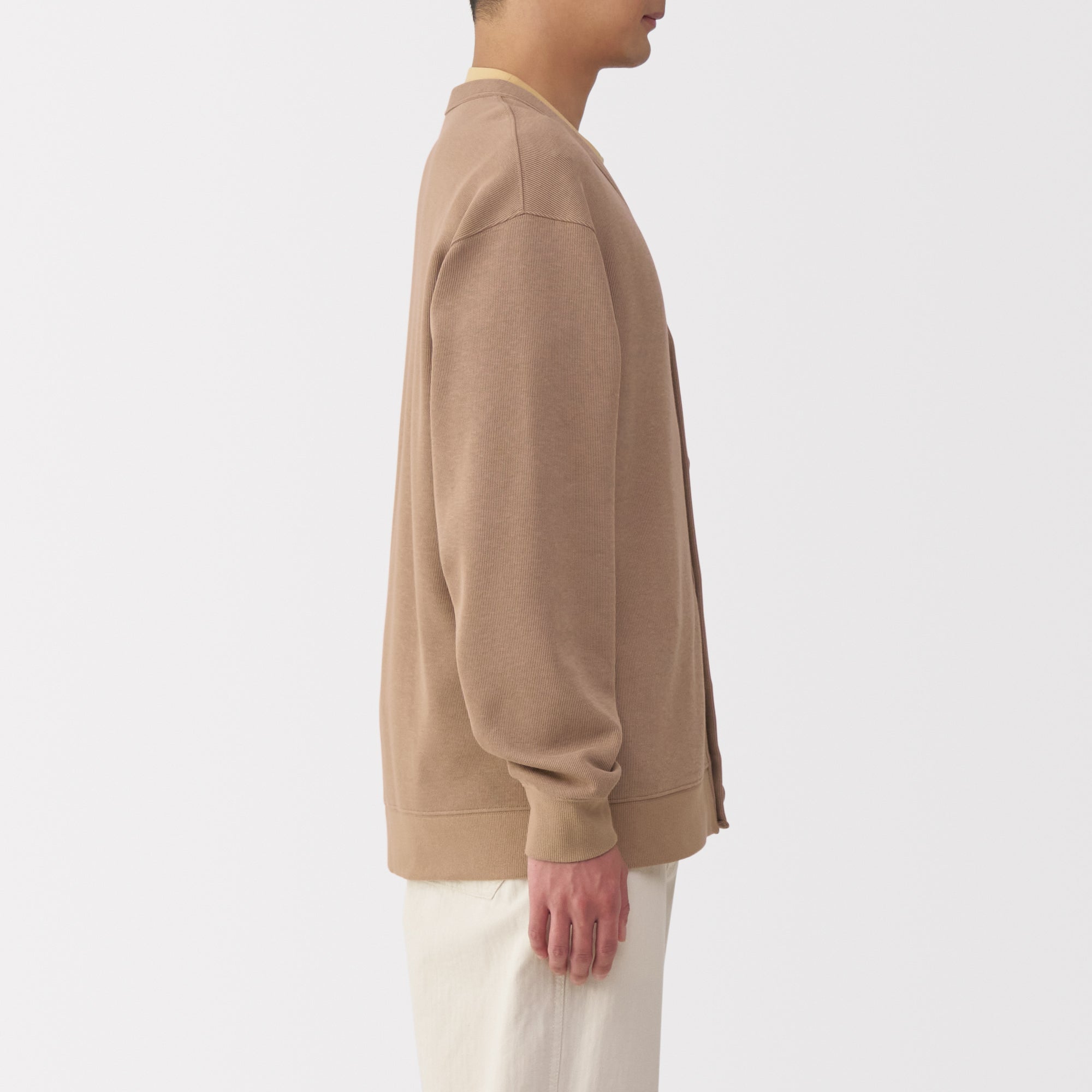 Men's Double Knit V-Neck Cardigan