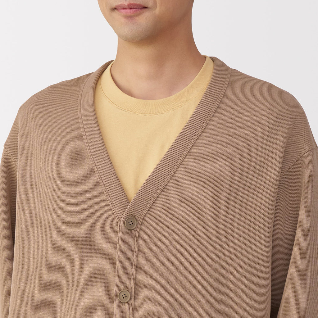 Men's Double Knit V-Neck Cardigan