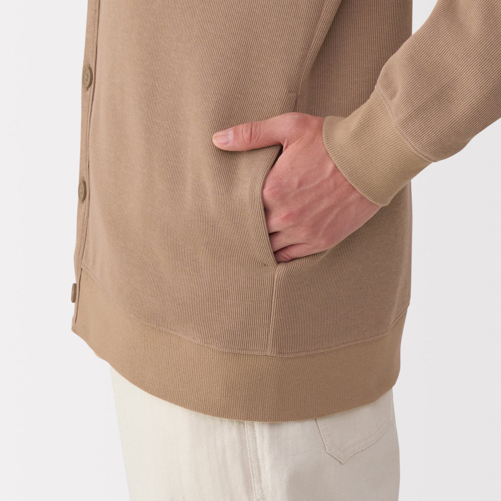 Men's Double Knit V-Neck Cardigan