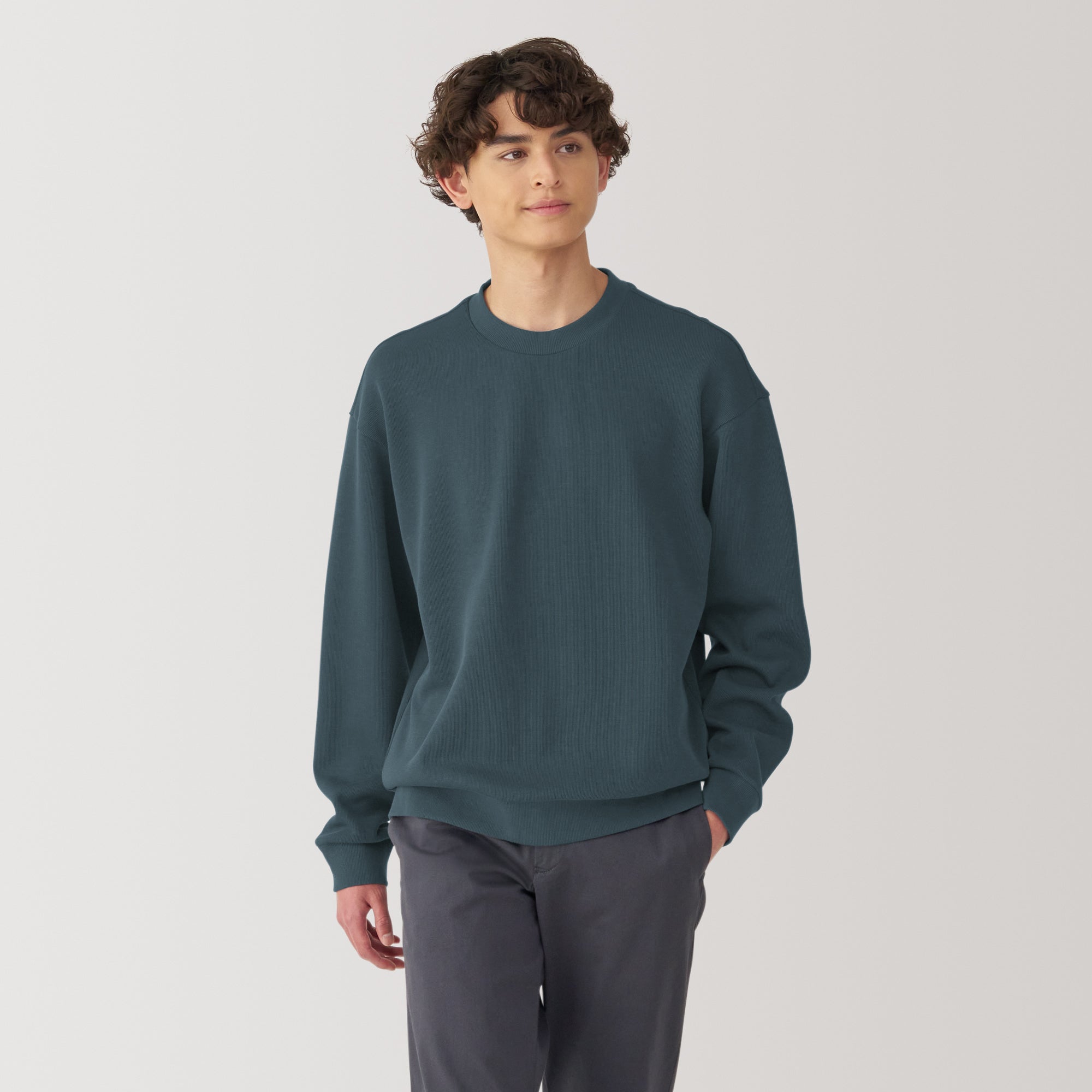 Men's Double Knit Crewneck Pullover