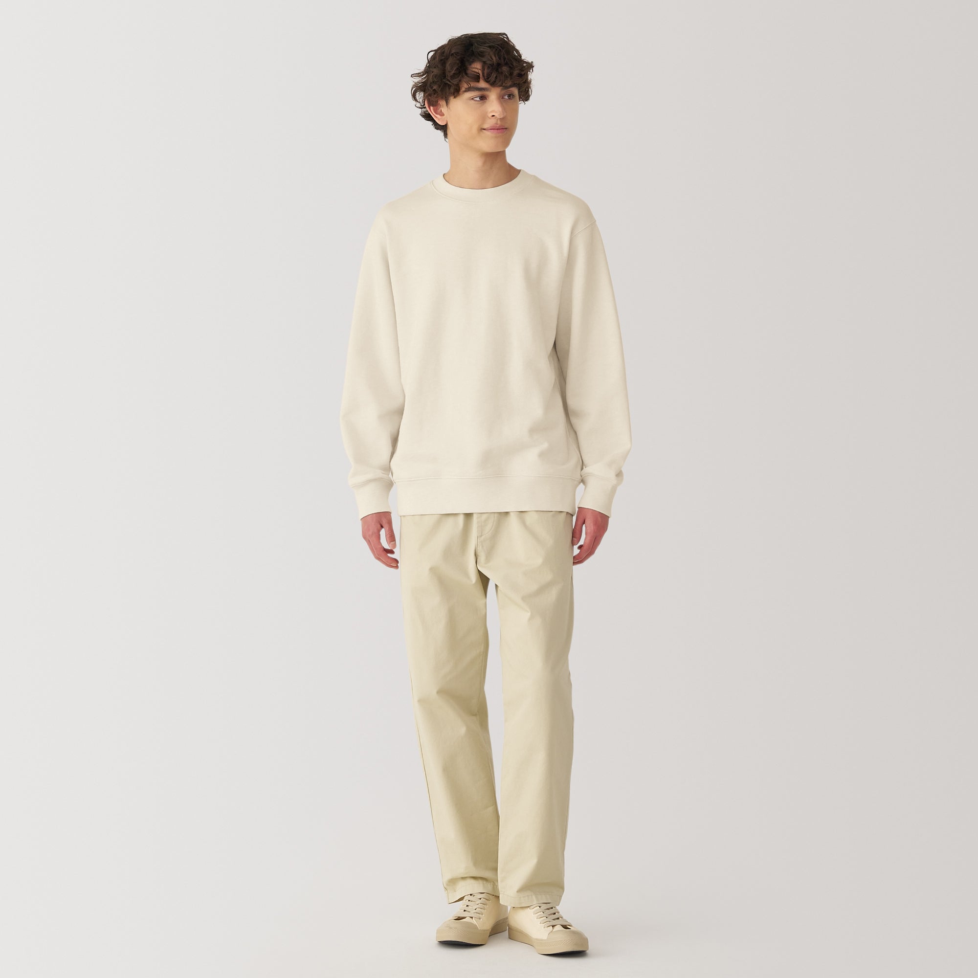 Men's Slub Jersey Crewneck Pullover