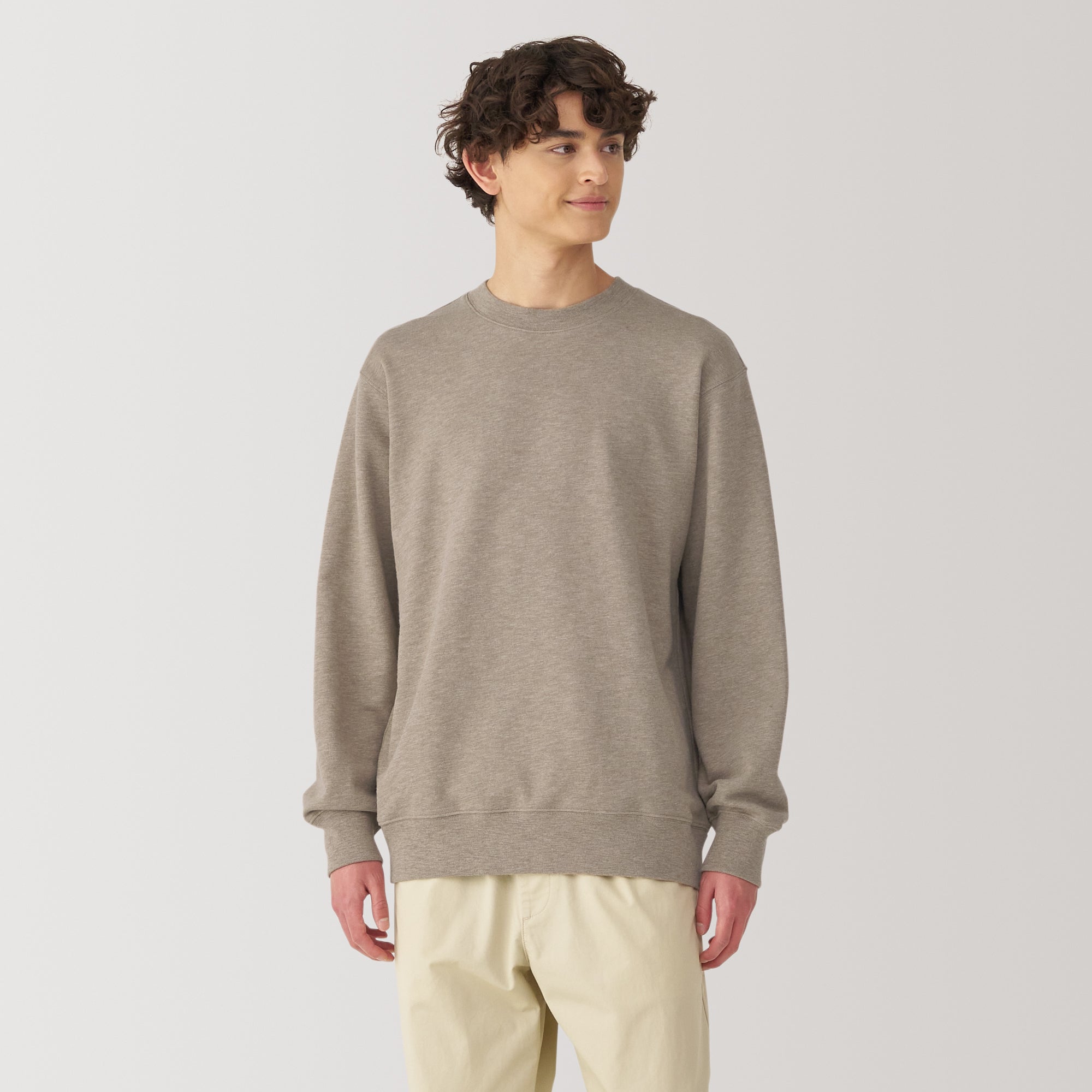Men's Slub Jersey Crewneck Pullover