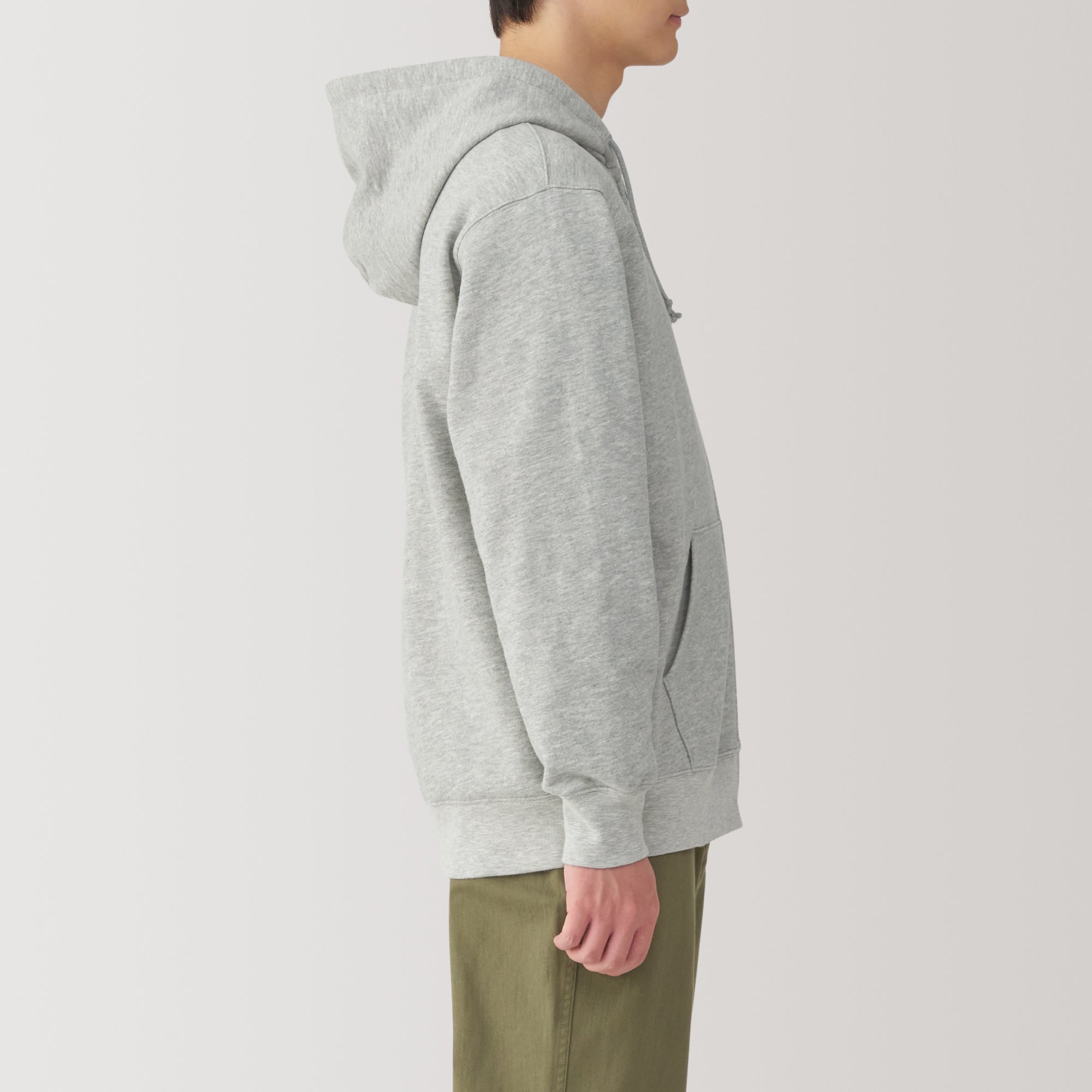 Men's Slub Jersey Zip Up Hoodie