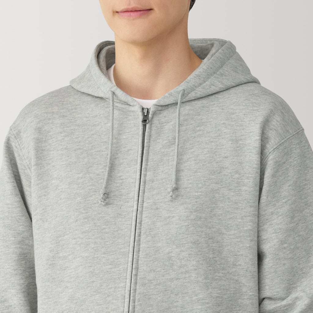 Men's Slub Jersey Zip Up Hoodie