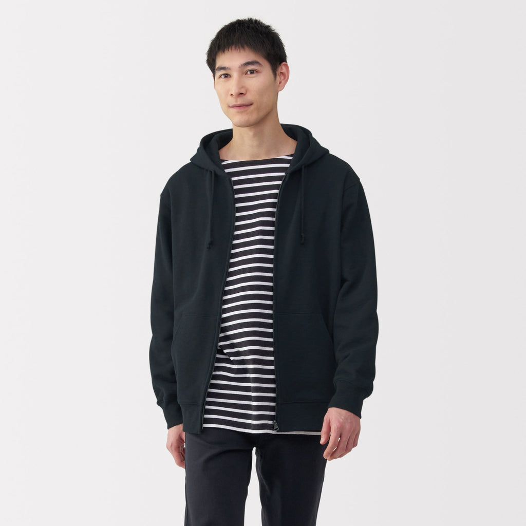 Men's Slub Jersey Zip Up Hoodie