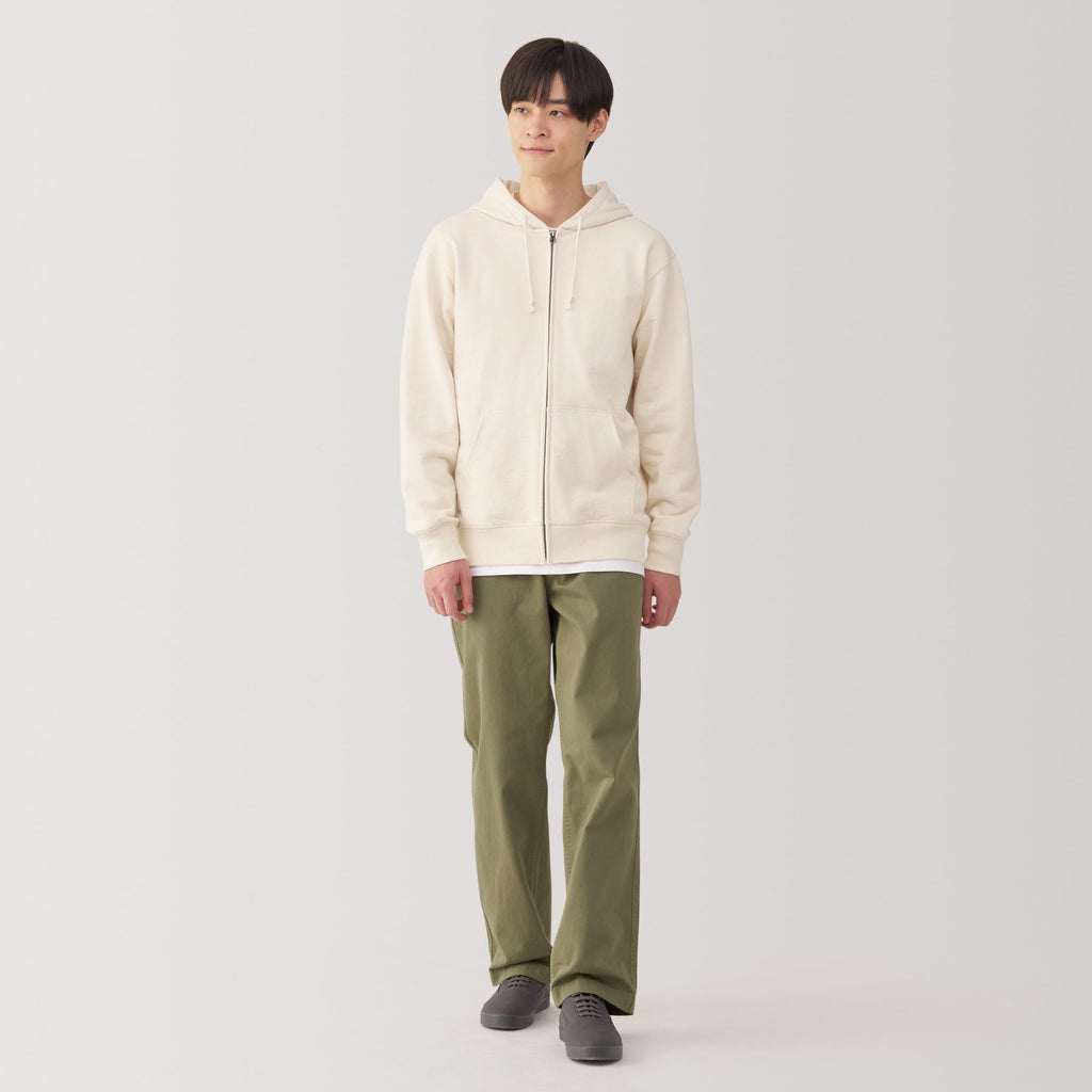 Men's Slub Jersey Zip Up Hoodie