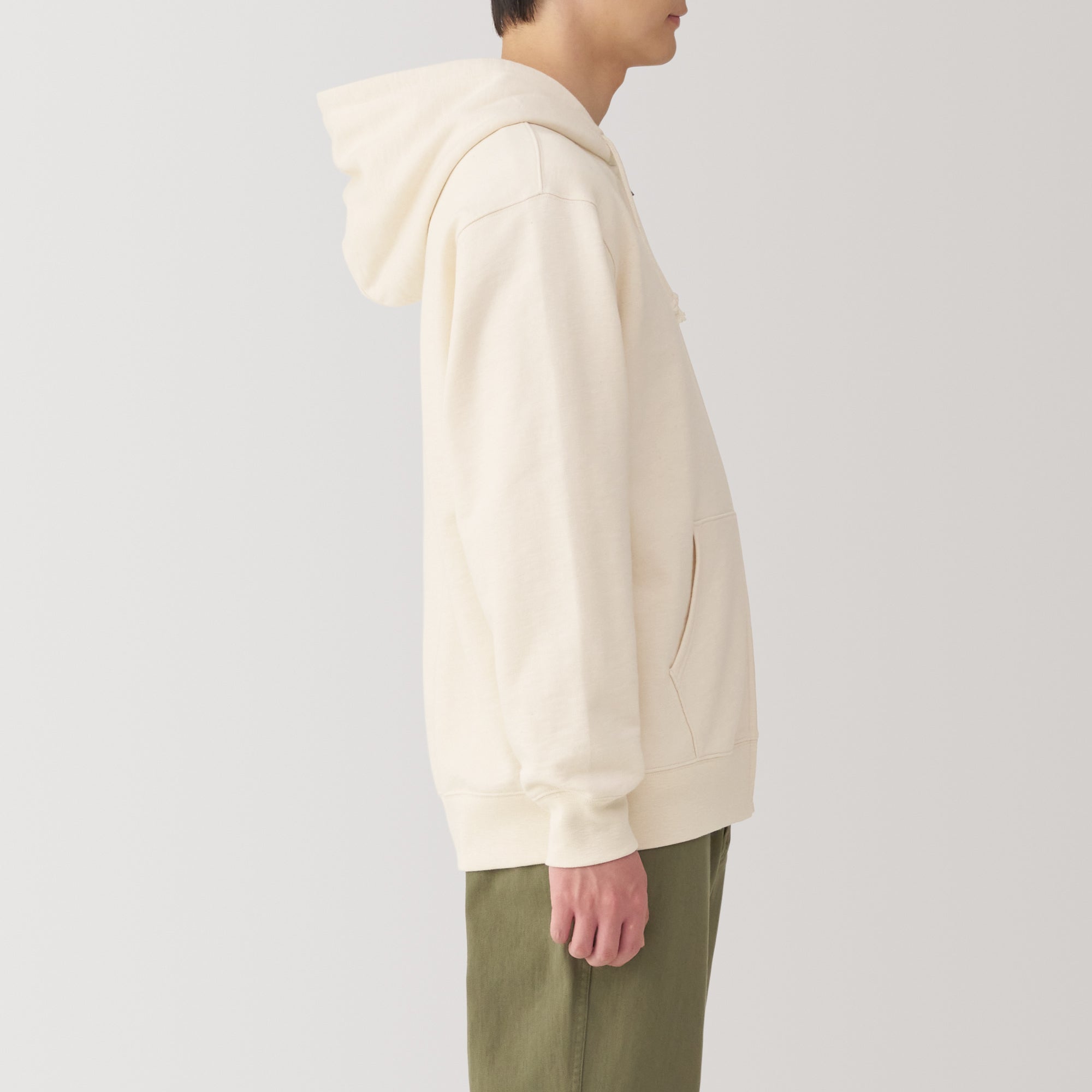 Men's Slub Jersey Zip Up Hoodie