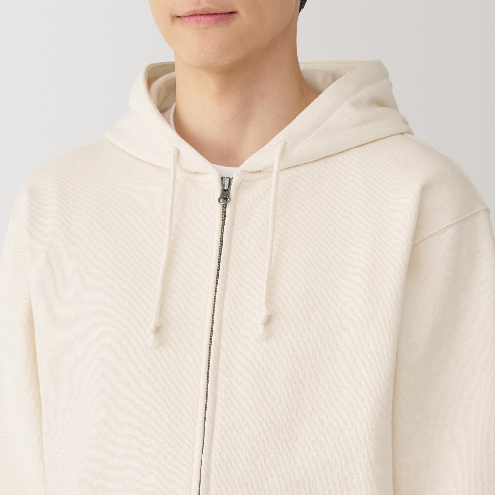 Men's Slub Jersey Zip Up Hoodie