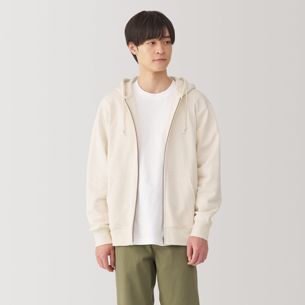 Men's Slub Jersey Zip Up Hoodie