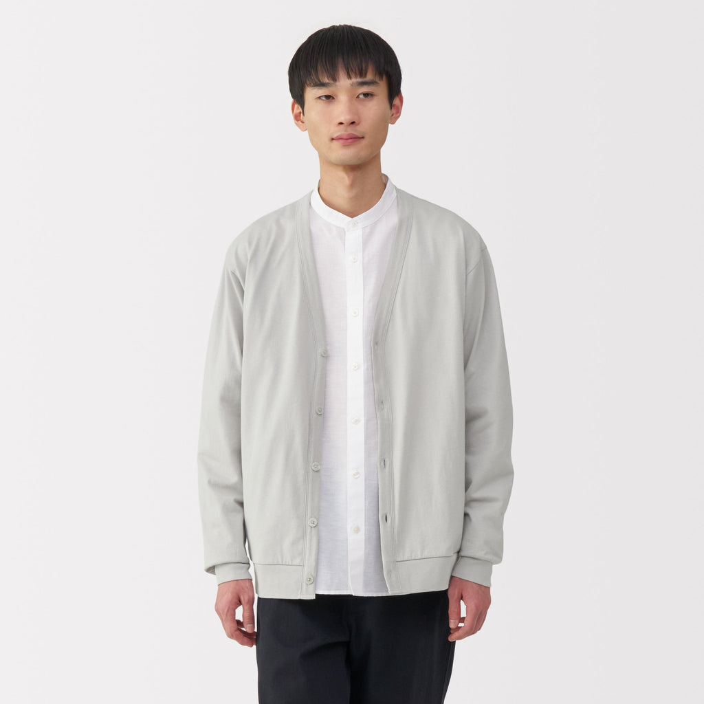 Men's Jersey V Neck Cardigan