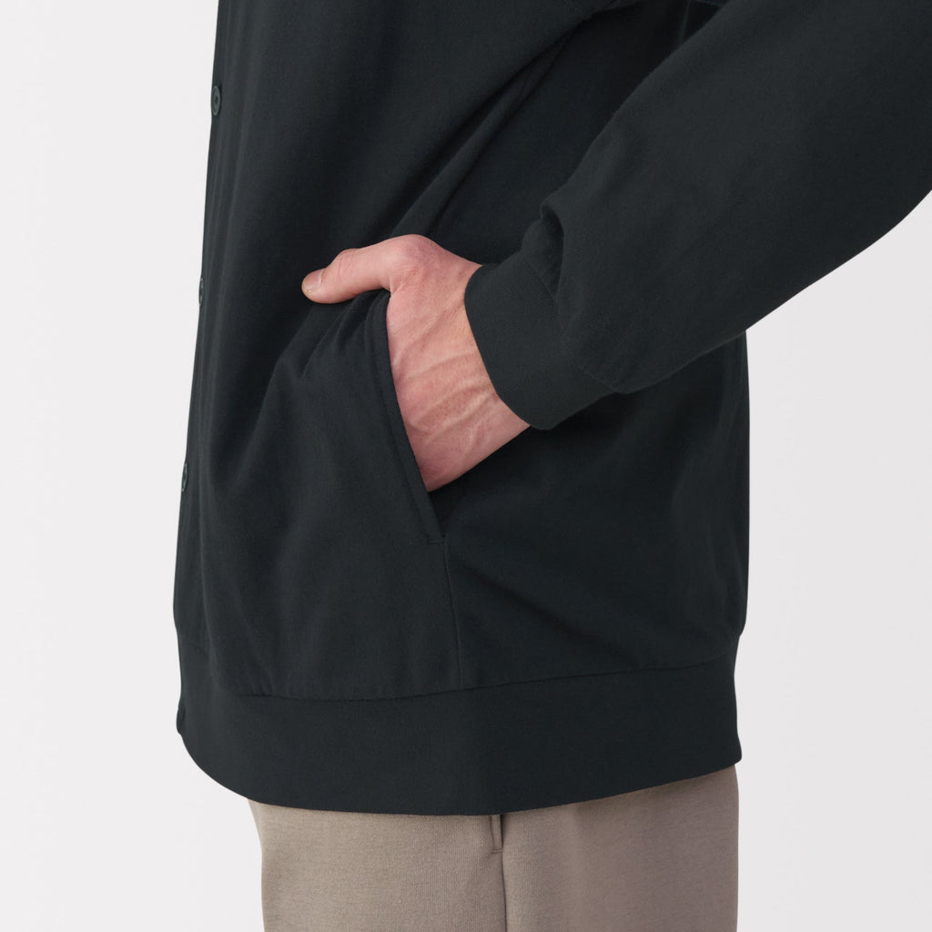 Men's Jersey V Neck Cardigan