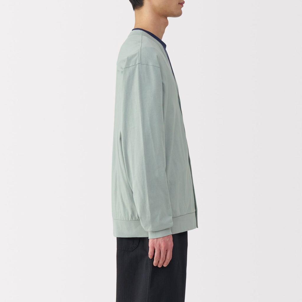 Men's Jersey V Neck Cardigan