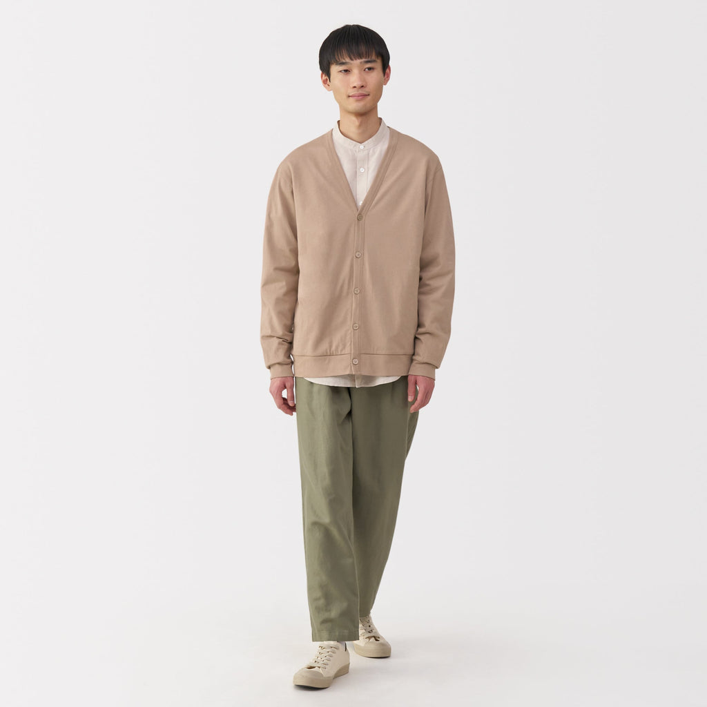 Men's Jersey V Neck Cardigan