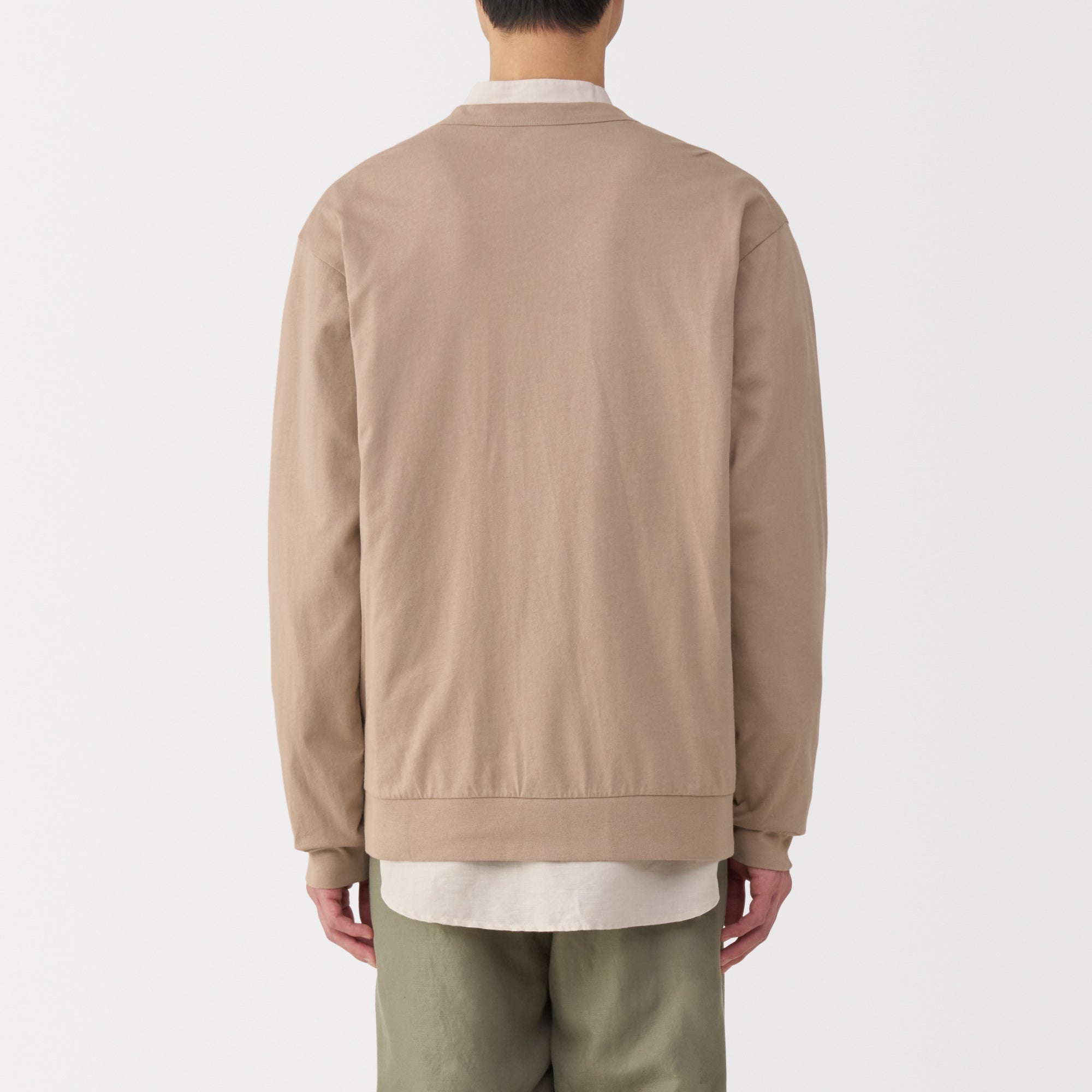 Men's Jersey V Neck Cardigan