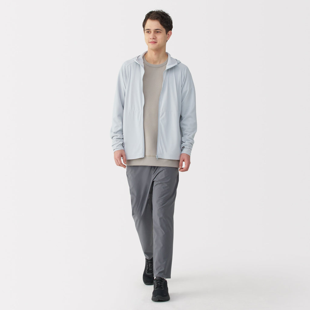 Men's UV Protection Quick Dry Pocketable Zip-Up Hoodie