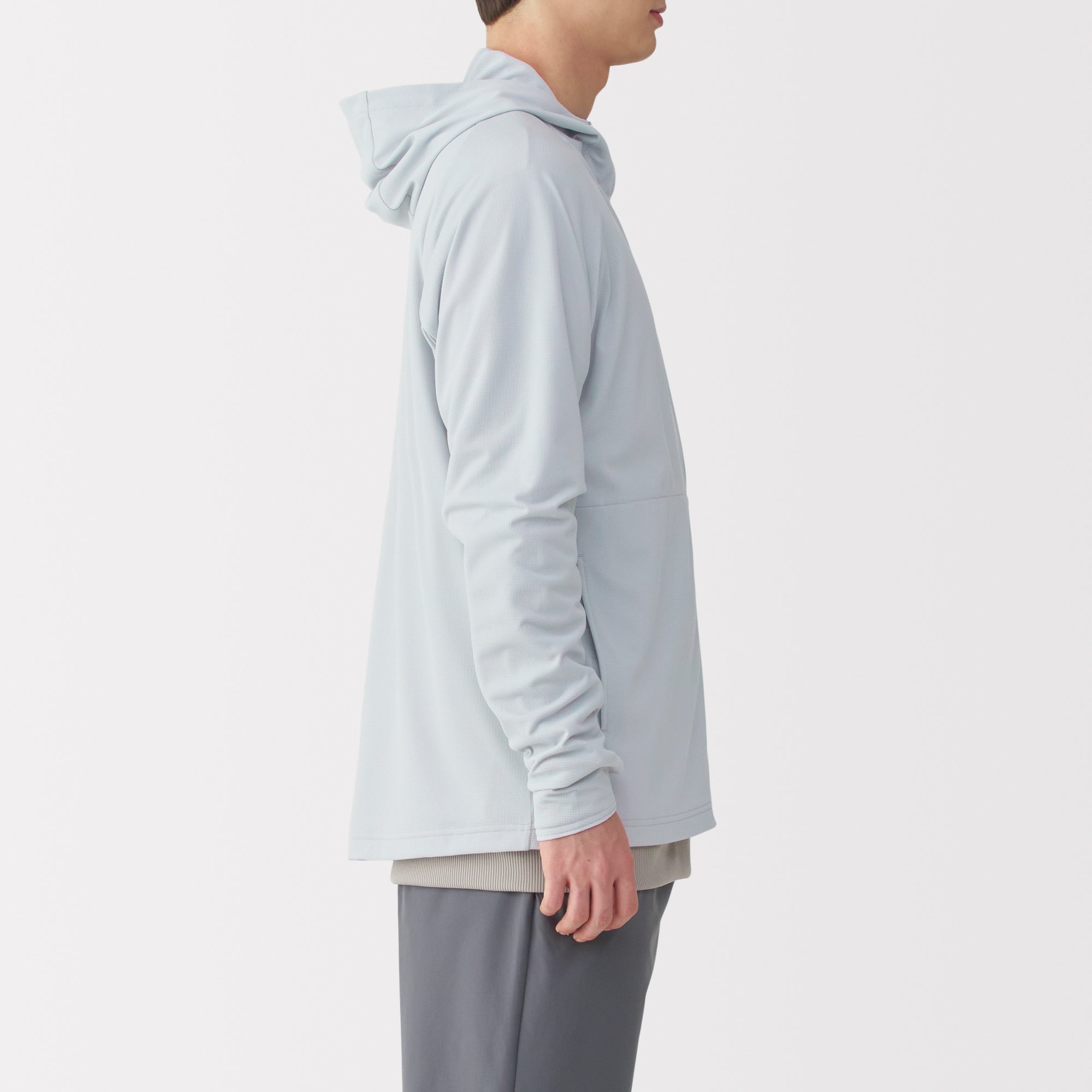 Men's UV Protection Quick Dry Pocketable Zip-Up Hoodie