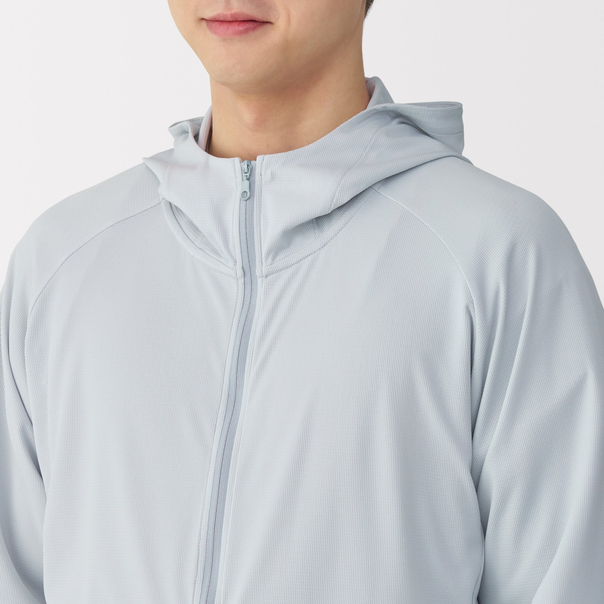 Men's UV Protection Quick Dry Pocketable Zip-Up Hoodie