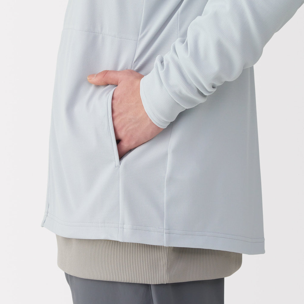 Men's UV Protection Quick Dry Pocketable Zip-Up Hoodie