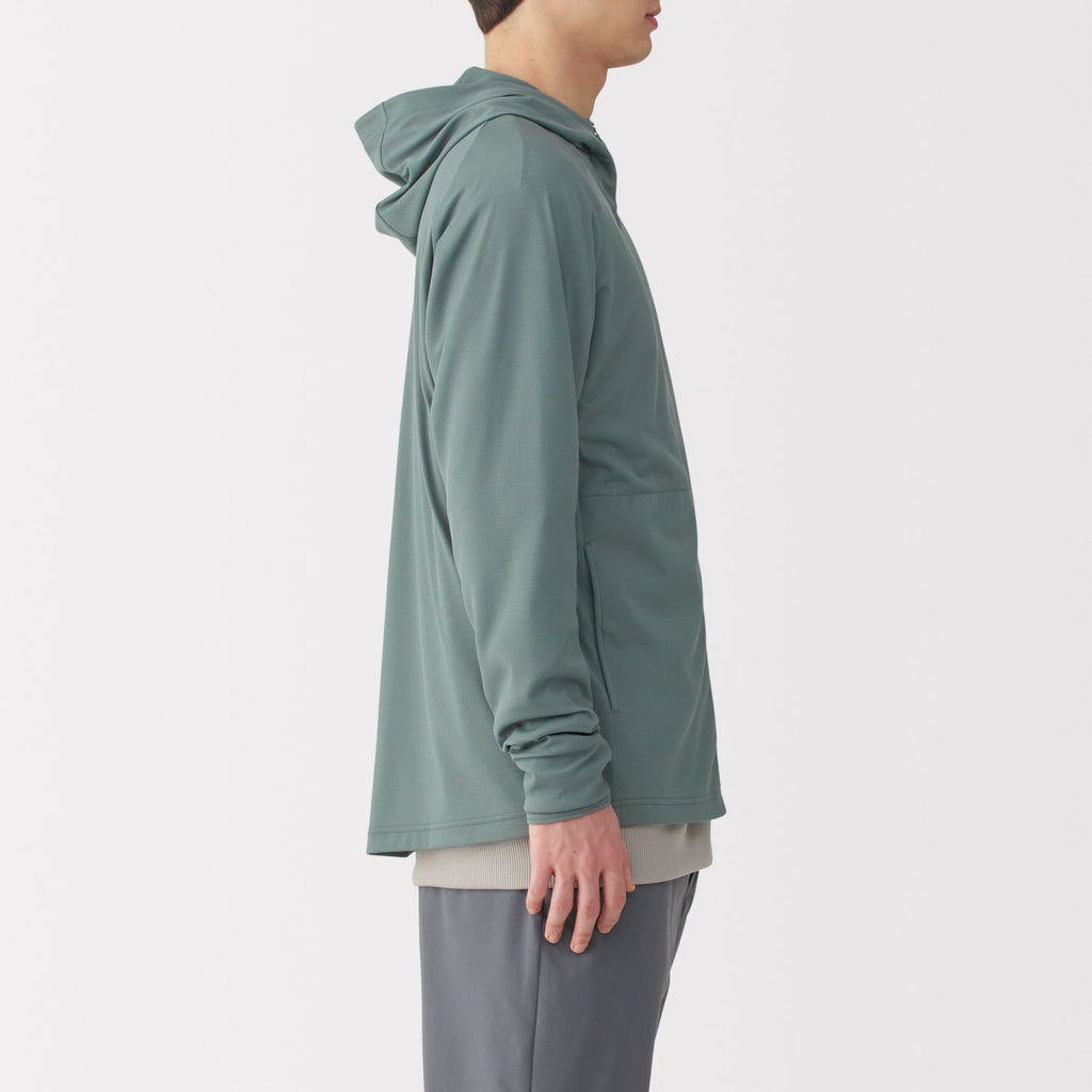 Men's UV Protection Quick Dry Pocketable Zip-Up Hoodie